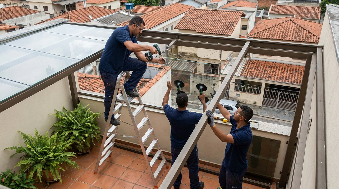 Cobertura de Vidro em São José dos Pinhais‑PR